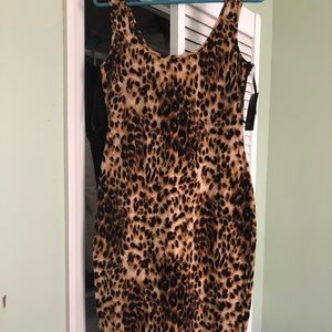 Leopard midi dress